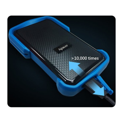 Зовнішній жорсткий диск 2.5" USB 1.0TB Apacer Apacer AC631 Black/Blue (AP1TBAC631U-1) Зовнішній жорсткий диск 2.5" USB 1.0TB Apacer Apacer AC631 Black/Blue (AP1TBAC631U-1)