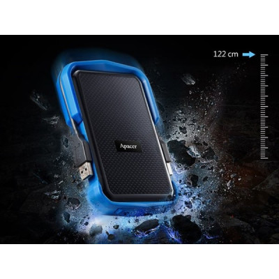 Зовнішній жорсткий диск 2.5" USB 1.0TB Apacer Apacer AC631 Black/Blue (AP1TBAC631U-1) Зовнішній жорсткий диск 2.5" USB 1.0TB Apacer Apacer AC631 Black/Blue (AP1TBAC631U-1)