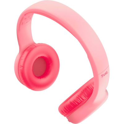 Bluetooth-гарнітура Trust On-ear Nouna Kids, Wireless Pink (25274) Bluetooth-гарнітура Trust On-ear Nouna Kids, Wireless Pink (25274)