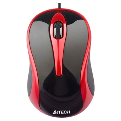 Миша A4Tech N-350-2 Red/Black V-Track