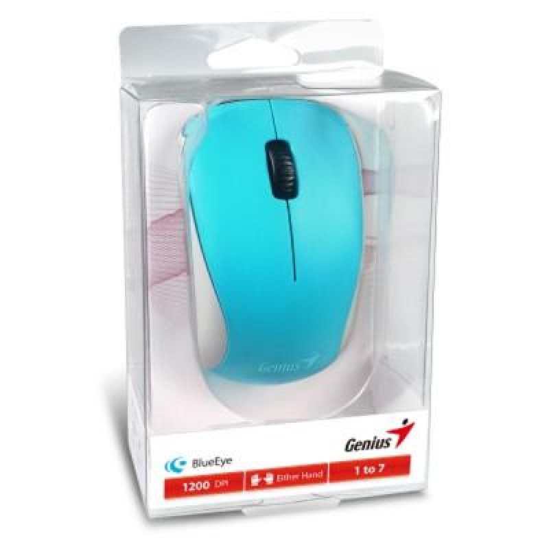 Мышь беспроводная Genius NX-7000 (31030012402) голубая USB BlueEye