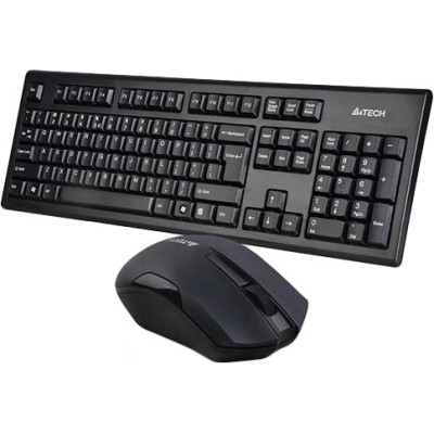 Комплект (клавіатура, миша) бездротовий A4Tech 3000N Black USB