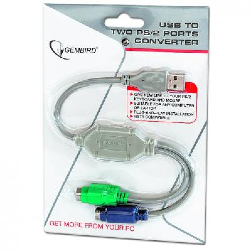 Контролер USB-2xPS/2 Cablexpert  (UAPS12)