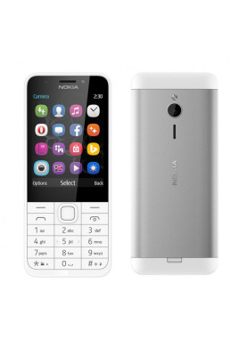 Мобiльний телефон Nokia 230 Dual Sim White (A00026972)