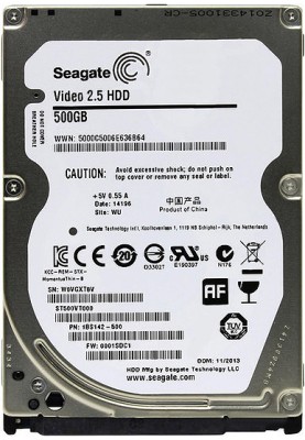 Накопичувач HDD 2.5" SATA  500GB Seagate 5400rpm 16MB Video (ST500VT000) Refurbished
