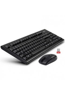 Комплект (клавіатура, мишка) бездротовий A4Tech 3100N Black USB