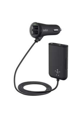 Автомобільний зарядний пристрій Belkin Road Rockstar USB Charger (2 USB x 2.4A + 2 USB x 1.2A) Black (F8M935bt06-BLK)