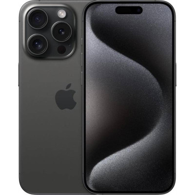Смартфон Apple iPhone 15 Pro 128GB e-Sim Black Titanium (Відновлений / Близький до ідеального)