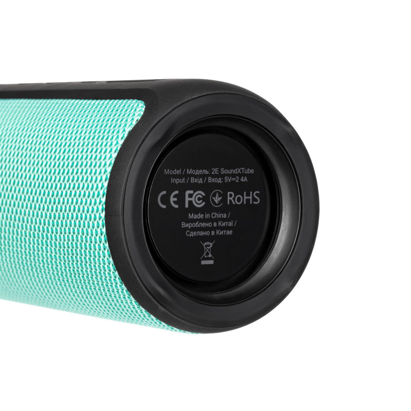 Акустична система 2E SoundXTube TWS MP3 Wireless Waterproof Turquoise (2E-BSSXTWTQ)
