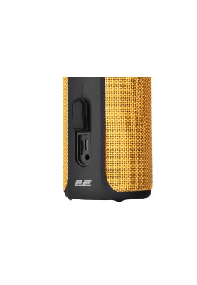 Акустична система 2E SoundXTube TWS MP3 Wireless Waterproof Yellow (2E-BSSXTWYW)