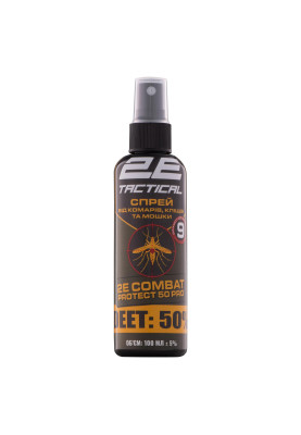 Спрей від комарів, кліщів та мошок 2E Combat Protect 50 Pro, 100 мл, 10 шт (2E-RPLNTDT50-10DB)