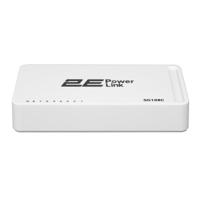 Комутатор 2E PowerLink SG108C (8xGE, некерований) Комутатор 2E PowerLink SG108C (8xGE, некерований)