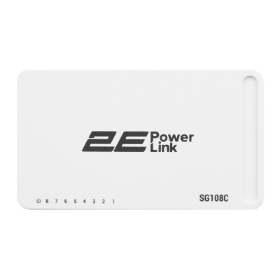 Комутатор 2E PowerLink SG108C (8xGE, некерований) Комутатор 2E PowerLink SG108C (8xGE, некерований)