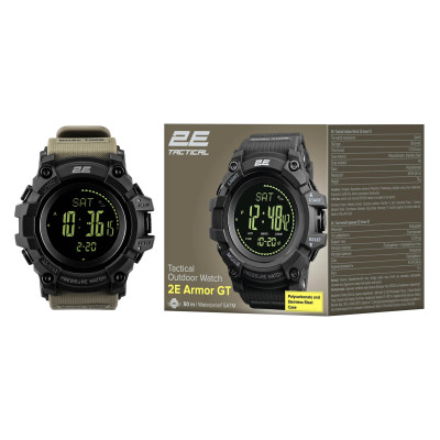 Тактичний годинник 2E Armor GT Army Green (2E-TCW20ARGN)