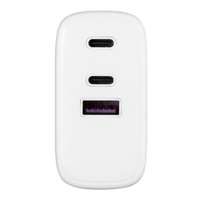 Мережевий зарядний пристрій 2E USB-C Wall Charger GaN 65W White (2E-WC3USB65W-W)