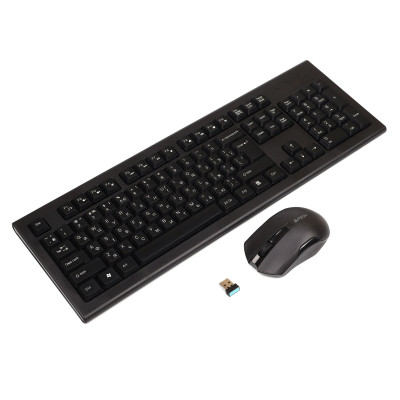 Комплект (клавіатура, миша) бездротовий A4Tech 3000N Black USB
