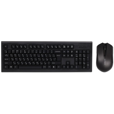 Комплект (клавіатура, миша) бездротовий A4Tech 3000N Black USB