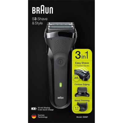 Електробритва Braun Series 3 300BT Black/Black