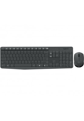 Комплект (клавiатура, миша) бездротовий Logitech MK235 Black USB (920-007948)