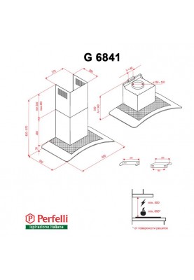 Витяжка Perfelli G 6841 BL