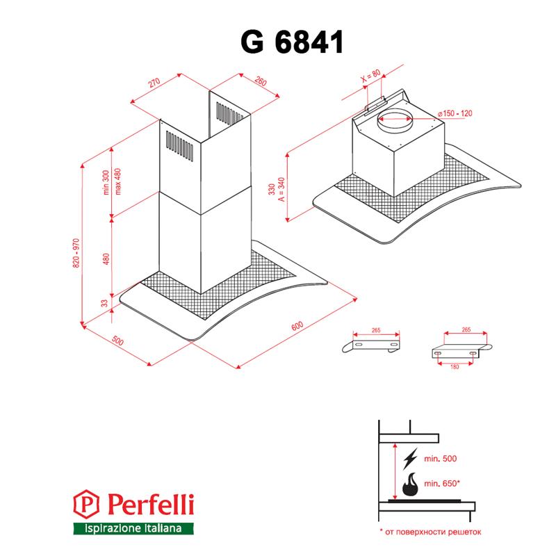 Витяжка Perfelli G 6841 I