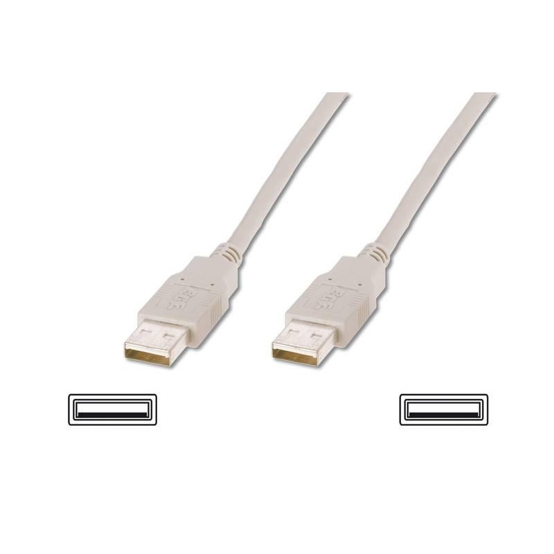 Кабель Atcom USB - USB V 2.0 (M/M), 1.8 м, white (16614) пакет