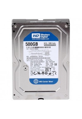 Накопичувач HDD SATA  500GB WD Blue 7200rpm 16MB (WD5000AAKX) Refurbished