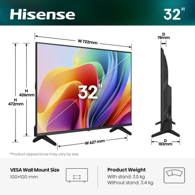 Телевізор Hisense 32A4S Телевізор Hisense 32A4S
