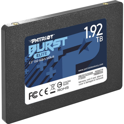 Накопичувач SSD 1.92TB Patriot Burst Elite 2.5" SATAIII TLC (PBE192TS25SSDR)