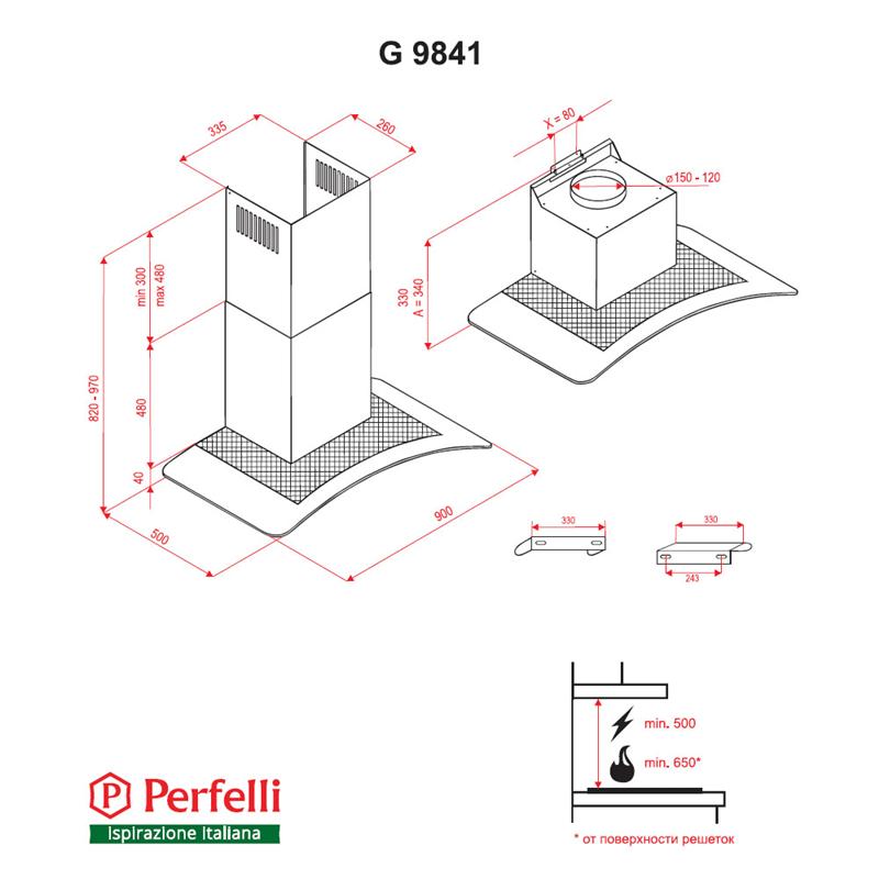 Вытяжка Perfelli G 9841 I