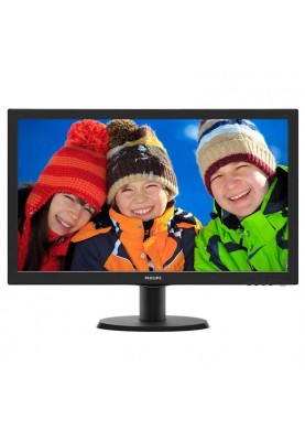 Монiтор Philips 23.6" 243V5QHSBA/00 MVA Black