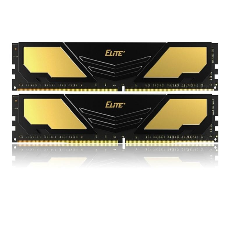 Модуль пам`ятi DDR4 2x8GB/2400 Team Elite Plus Black (TPD416G2400HC16DC01)