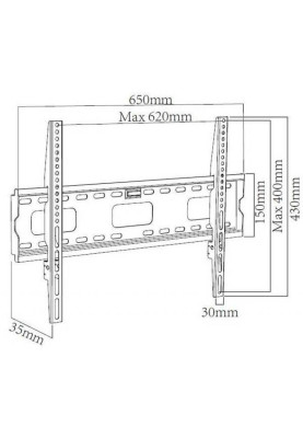 Кронштейн X-Digital Steel SF405 Black (VESA600х400)