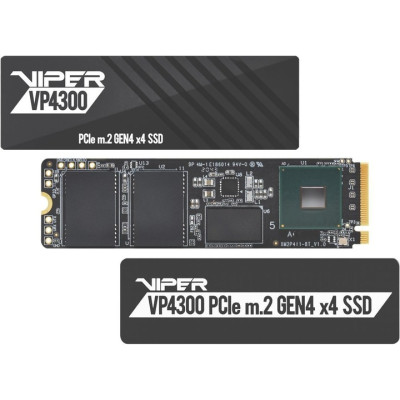 Накопичувач SSD 2TB Patriot VP4300 M.2 2280 PCIe 4.0 x4 3D TLC (VP4300-2TBM28H) Накопичувач SSD 2TB Patriot VP4300 M.2 2280 PCIe 4.0 x4 3D TLC (VP4300-2TBM28H)