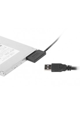 Адаптер Cablexpert USB - Slim SATA II (M/M), 0.5 м, чорний (A-USATA-01)