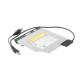 Адаптер Cablexpert USB - Slim SATA II (M/M), 0.5 м, чорний (A-USATA-01)