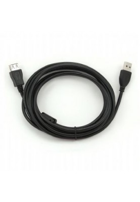 Кабель Cablexpert USB - USB V 2.0 (M/F), подовжувач, феритовий фільтр, 3.0 м, чорний (CCF-USB2-AMAF-10)
