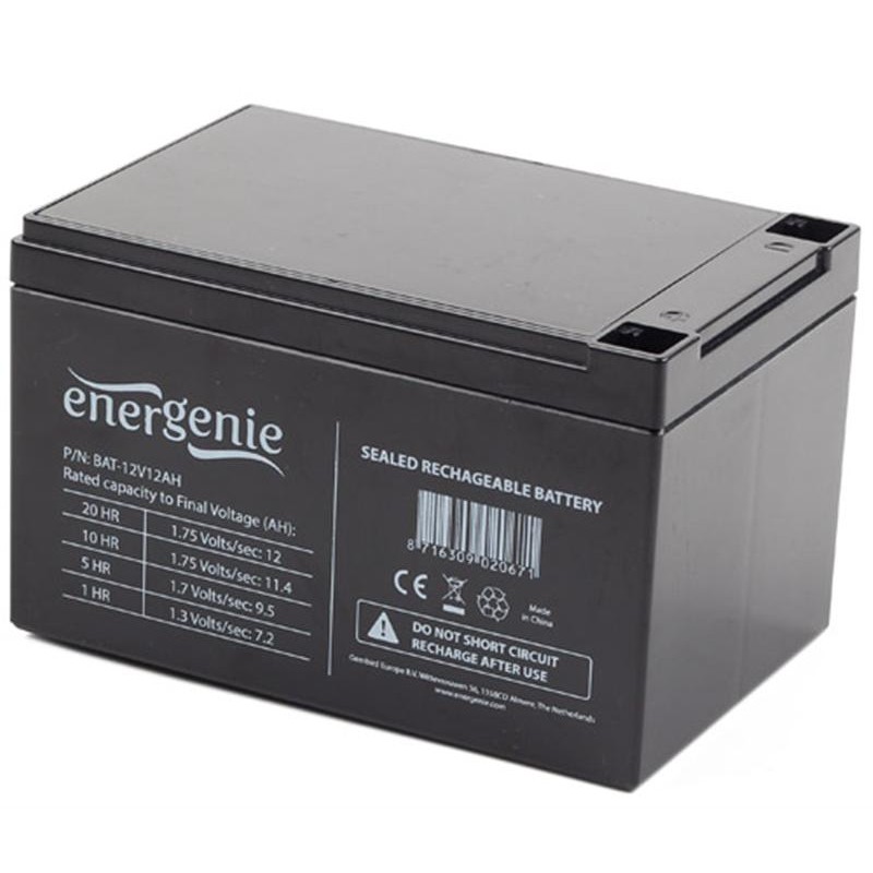 Акумуляторна батарея EnerGenie12V 12AH (BAT-12V12AH) AGM