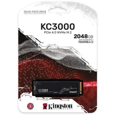 Накопичувач SSD 2TB Kingston KC3000 M.2 2280 PCIe 4.0 x4 NVMe 3D TLC (SKC3000D/2048G) Накопичувач SSD 2TB Kingston KC3000 M.2 2280 PCIe 4.0 x4 NVMe 3D TLC (SKC3000D/2048G)