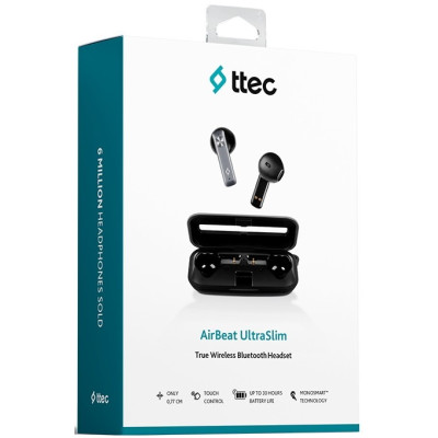 Bluetooth-гарнітура Ttec AirBeat UltraSlim Space Gray (2KM136UG) Bluetooth-гарнітура Ttec AirBeat UltraSlim Space Gray (2KM136UG)