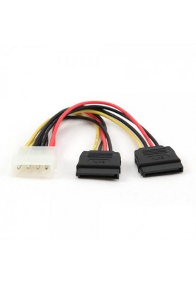 Кабель живлення Cablexpert (CC-SATA-PSY) Molex M/F-2хSATA, 0,015 м