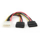 Кабель живлення Cablexpert (CC-SATA-PSY-0.3M) Molex M/F-2хSATA, 0.03 м
