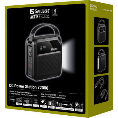 Універсальна мобільна батарея Sandberg DC Power Station 72000mAh Black (421-22)