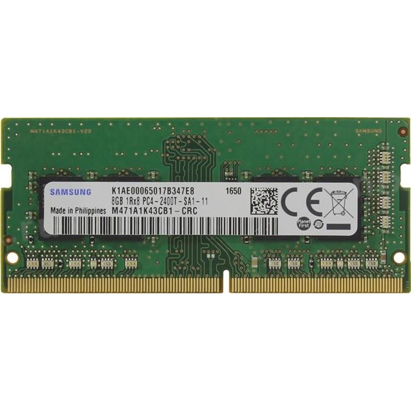 Модуль пам`ятi SO-DIMM 8GB/2400 DDR4 Samsung (M471A1K43CB1-CRC)