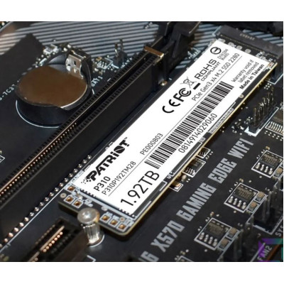 Накопичувач SSD 1.92TB Patriot P310 M.2 2280 PCIe NVMe 3.0 x4 TLC (P310P192TM28)
