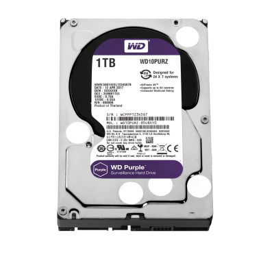 Накопичувач HDD SATA 1.0TB WD Purple 5400rpm 64MB (WD10PURZ) Refurbished