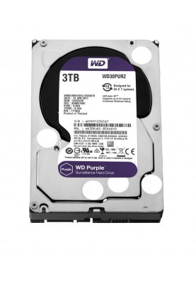 Накопичувач HDD SATA 3.0TB WD Purple 5400rpm 64MB (WD30PURZ) Refurbished