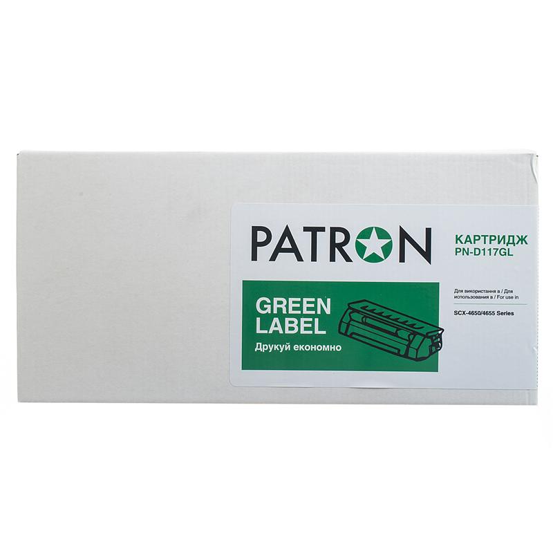 Картридж Patron (PN-D117GL) Samsung SCX-4650N/4655FN Black (MLT-D117S) Green Label