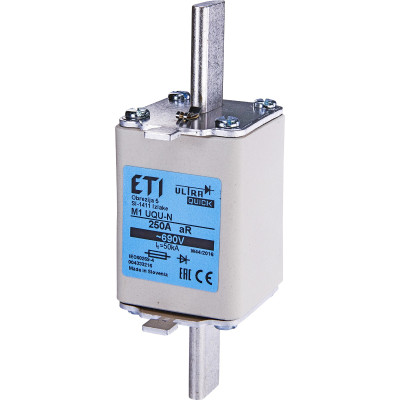 Запобіжник ETI NH1 UQ aR 200A 690V (50kA) (4333214)