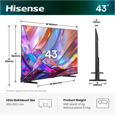 Телевізор Hisense 43E7S Телевізор Hisense 43E7S